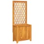 Blumenkasten mit Gitter und Regal aus massiver Akazie 55x29,5x132 cm von , Töpfe und Pflanzgefäße - Ref: Foro24-364900, Preis...