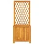 Blumenkasten mit Gitter und Regal aus massiver Akazie 55x29,5x132 cm von , Töpfe und Pflanzgefäße - Ref: Foro24-364900, Preis...