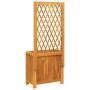 Blumenkasten mit Gitter und Regal aus massiver Akazie 55x29,5x132 cm von , Töpfe und Pflanzgefäße - Ref: Foro24-364900, Preis...