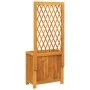 Blumenkasten mit Gitter und Regal aus massiver Akazie 55x29,5x132 cm von , Töpfe und Pflanzgefäße - Ref: Foro24-364900, Preis...