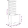 Blumenkasten mit Gitter und Regal aus massiver Akazie 55x29,5x132 cm von , Töpfe und Pflanzgefäße - Ref: Foro24-364900, Preis...