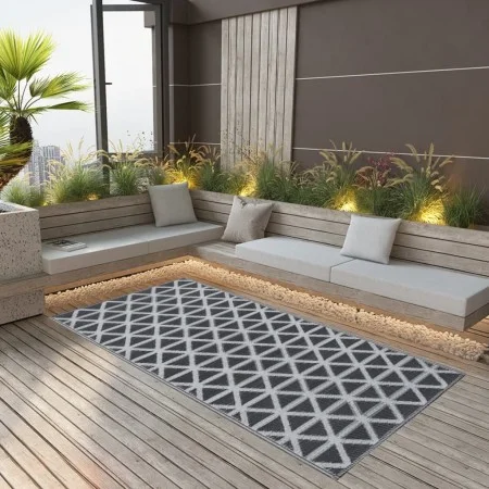 Alfombra de exterior PP negro 120x180 cm de vidaXL, Protectores para exterior - Ref: Foro24-310417, Precio: 27,56 €, Descuent...