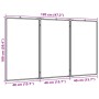 Pizarra magnética plegable aluminio 120x100x1,7 cm by , Exhibition panels - Ref: Foro24-4005359, Price: 61,43 €, Discount: %
