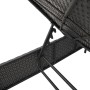 Liegestuhl mit Tisch und Kissen aus schwarzem synthetischem Rattan von , Liegen - Ref: Foro24-4002728, Preis: 169,41 €, Rabat...