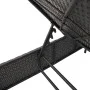 Liegestuhl mit Tisch und Kissen aus schwarzem synthetischem Rattan von , Liegen - Ref: Foro24-4002728, Preis: 165,13 €, Rabat...