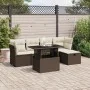 Set sofás de jardín 6 piezas y cojines ratán sintético marrón by , Garden sets - Ref: Foro24-3274643, Price: 420,92 €, Discou...