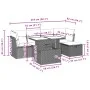 Set sofás de jardín 6 piezas y cojines ratán sintético marrón by , Garden sets - Ref: Foro24-3274643, Price: 420,92 €, Discou...