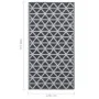 Alfombra de exterior PP negro 120x180 cm de vidaXL, Protectores para exterior - Ref: Foro24-310417, Precio: 27,56 €, Descuent...