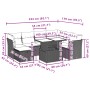 Set sofás de jardín 8 piezas y cojines ratán sintético marrón by , Garden sets - Ref: Foro24-3274683, Price: 552,40 €, Discou...