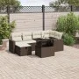 Juego de sofás de jardín 7 piezas con cojines ratán PE marrón by , Garden sets - Ref: Foro24-3274823, Price: 501,82 €, Discou...