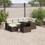Juego de sofás de jardín 7 piezas con cojines ratán PE marrón by , Garden sets - Ref: Foro24-3274823, Price: 484,65 €, Discou...