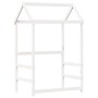 Bettgestell mit Dach aus weißem Kiefernholz 100x200 cm von , Betten und Lattenroste - Ref: Foro24-3282157, Preis: 207,01 €, R...