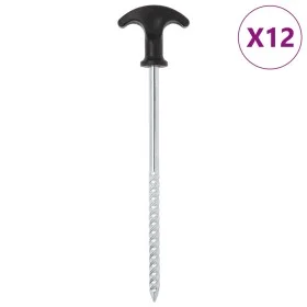 Zelte 24 Stück verzinkter Stahlstifte 20 cm Ø7 mm von , Zeltzubehör - Ref: Foro24-4009319, Preis: 17,58 €, Rabatt: %