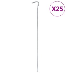 Clavijas para tienda 24 uds acero galvanizado 17 cm Ø7 mm by , Tent Accessories - Ref: Foro24-4009325, Price: 20,92 €, Discou...