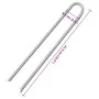 Clavijas de tienda forma U 12 ud acero galvanizado 41,5cm Ø12mm by , Tent Accessories - Ref: Foro24-4009350, Price: 66,25 €, ...