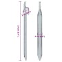 Zelt-Heringe, V-Form, 24 Stück, verzinkter Stahl, 24 cm lang, Ø20mm. von , Zeltzubehör - Ref: Foro24-4009352, Preis: 16,30 €,...