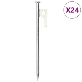 Zelte 24 Stück verzinkter Stahlstifte 20 cm 9 mm von , Zeltzubehör - Ref: Foro24-4009367, Preis: 27,01 €, Rabatt: %