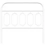 Cabecero de metal blanco 100 cm de , Cabeceros y pies de cama - Ref: Foro24-377195, Precio: 32,48 €, Descuento: %