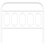 Weißes Metallkopfteil 100 cm von , Kopf- und Fußteile - Ref: Foro24-377195, Preis: 32,92 €, Rabatt: %