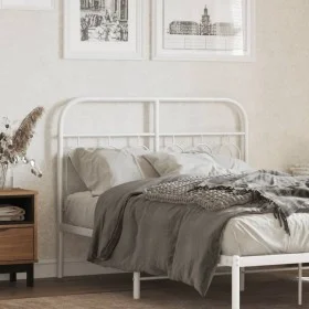 Weißes Metallkopfteil 120 cm von , Kopf- und Fußteile - Ref: Foro24-377197, Preis: 38,01 €, Rabatt: %