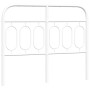 Cabecero de metal blanco 120 cm de , Cabeceros y pies de cama - Ref: Foro24-377197, Precio: 38,48 €
