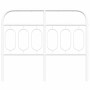 Cabecero de metal blanco 120 cm de , Cabeceros y pies de cama - Ref: Foro24-377197, Precio: 38,48 €