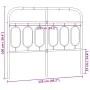 Weißes Metallkopfteil 120 cm von , Kopf- und Fußteile - Ref: Foro24-377197, Preis: 38,01 €, Rabatt: %