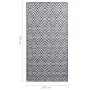 Black and white PP outdoor rug 160x230 cm by vidaXL, Outdoor protectors - Ref: Foro24-310430, Price: 37,11 €, Discount: %