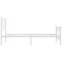 Metallbettgestell mit weißem Kopf- und Fußteil, 107x203 cm. von , Betten und Lattenroste - Ref: Foro24-376191, Preis: 97,48 €...