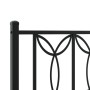 Bettgestell mit schwarzem Metallkopfteil und Fußteil 90x200 cm von , Betten und Lattenroste - Ref: Foro24-376139, Preis: 99,8...