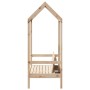Banco con techo madera maciza de pino 117,5x70x176,5 cm de , Bancos - Ref: Foro24-846994, Precio: 124,03 €, Descuento: %