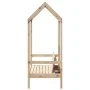 Banco con techo madera maciza de pino 117,5x70x176,5 cm by , Banks - Ref: Foro24-846994, Price: 122,32 €, Discount: %