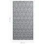 Outdoor rug in white and black PP 190x290 cm by vidaXL, Outdoor protectors - Ref: Foro24-310431, Price: 58,50 €, Discount: %