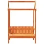 Banco con techo madera maciza pino marrón cera 117,5x70x176,5cm by , Banks - Ref: Foro24-846996, Price: 114,88 €, Discount: %
