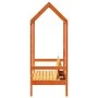Banco con techo madera maciza pino marrón cera 117,5x70x176,5cm by , Banks - Ref: Foro24-846996, Price: 114,88 €, Discount: %