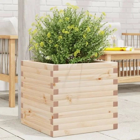 Jardinera de madera maciza de pino 50x50x46 cm de , Maceteros y jardineras - Ref: Foro24-3282404, Precio: 100,96 €, Descuento: %