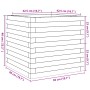 Massive Holzblumenkasten aus Kiefer 50x50x46 cm von , Töpfe und Pflanzgefäße - Ref: Foro24-3282404, Preis: 102,26 €, Rabatt: %