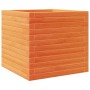 Jardinera exterior madera maciza pino marrón cera 50x50x46 cm by , Pots and planters - Ref: Foro24-3282406, Price: 121,94 €, ...