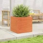 Jardinera exterior madera maciza pino marrón cera 50x50x46 cm de , Maceteros y jardineras - Ref: Foro24-3282406, Precio: 120,...
