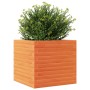 Jardinera exterior madera maciza pino marrón cera 50x50x46 cm by , Pots and planters - Ref: Foro24-3282406, Price: 121,94 €, ...