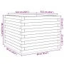 Jardinera de madera maciza Douglas 60x60x46 cm by , Pots and planters - Ref: Foro24-3282412, Price: 124,33 €, Discount: %