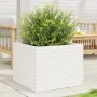 Jardinera de madera maciza de pino blanca 60x60x46 cm by , Pots and planters - Ref: Foro24-3282410, Price: 140,70 €, Discount: %