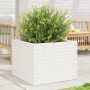 Massive weiße Kiefernholz-Blumenkiste 60x60x46 cm von , Töpfe und Pflanzgefäße - Ref: Foro24-3282410, Preis: 142,53 €, Rabatt: %