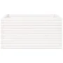 Jardinera de madera maciza de pino blanca 90x90x46 cm de , Maceteros y jardineras - Ref: Foro24-3282425, Precio: 201,30 €, De...