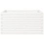 Jardinera de madera maciza de pino blanca 90x90x46 cm de , Maceteros y jardineras - Ref: Foro24-3282425, Precio: 203,85 €