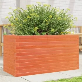 Jardinera de madera maciza pino marrón cera 90x40x46 cm by , Pots and planters - Ref: Foro24-3282446, Price: 151,13 €, Discou...