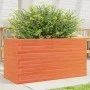 Jardinera de madera maciza pino marrón cera 90x40x46 cm by , Pots and planters - Ref: Foro24-3282446, Price: 151,13 €, Discou...