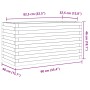Jardinera de madera maciza pino marrón cera 90x40x46 cm by , Pots and planters - Ref: Foro24-3282446, Price: 153,10 €, Discou...