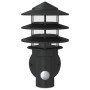 Apliques de exterior con sensor 2 uds acero inoxidable negro de , Iluminación de exterior - Ref: Foro24-4006235, Precio: 66,7...