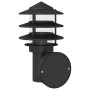 Apliques de exterior con sensor 2 uds acero inoxidable negro de , Iluminación de exterior - Ref: Foro24-4006235, Precio: 66,7...